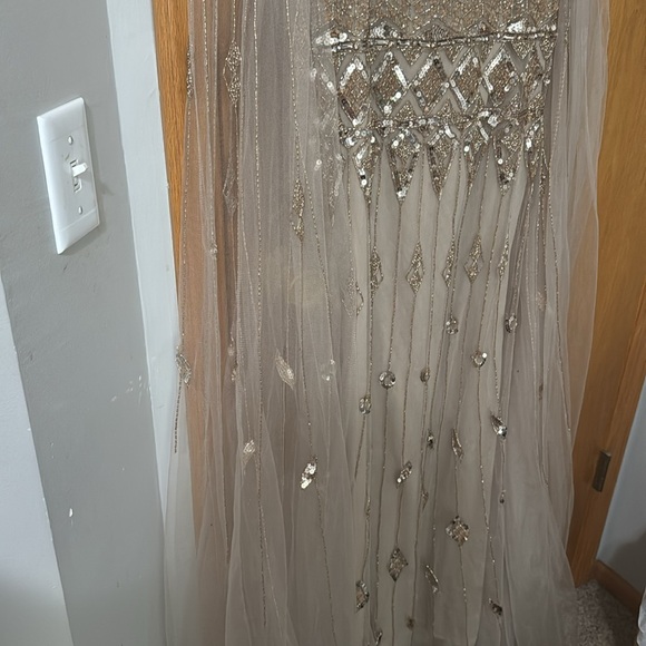 Elegant Evening Gown in Taupe - Picture 7 of 8